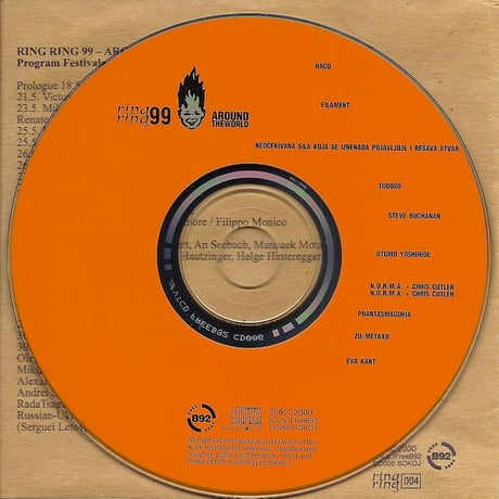 VA - Ring Ring 99: Around The World (CD/Album/2000) 【OUTLET】