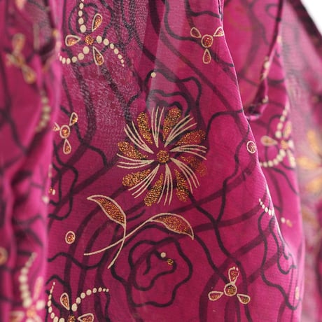 リサイクルサリー　エコバッグ　パープル系　no.5