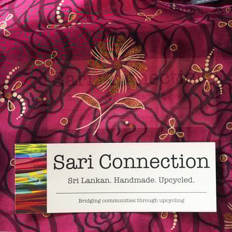 リサイクルサリー　エコバッグ　パープル系　no.5