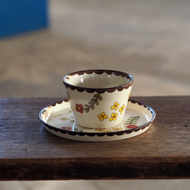 増永典子 レースと花 カップ＆プレート 新品 【公式通販】