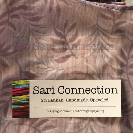 リサイクルサリー　エコバッグ　ピンク系　no.1