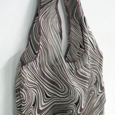 リサイクルサリー　エコバッグ　パープル系 no.1