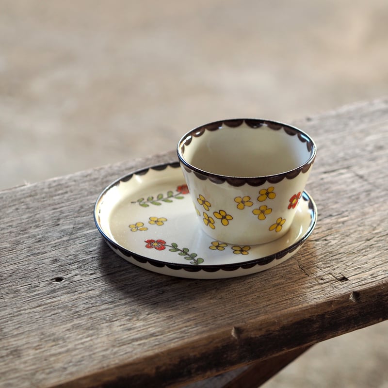 増永典子 レースと花 カップ＆プレート 新品 【公式通販】