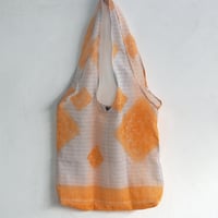 リサイクルサリー　エコバッグ　オレンジ系　no.2