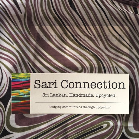 リサイクルサリー　エコバッグ　パープル系 no.1