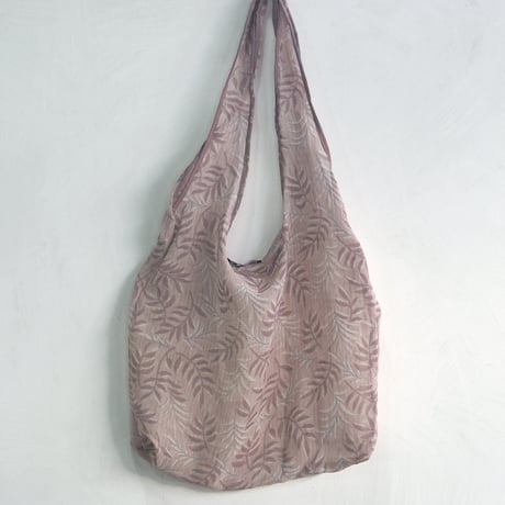 リサイクルサリー　エコバッグ　ピンク系　no.1