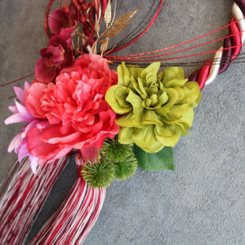 タッセルしめ縄〜RED〜 | FlowerBalloon MUSUBITUKI