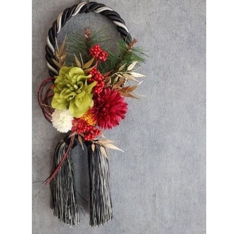 A1 ✽*ボタニカルなお正月飾り✽* ドライフラワーしめ縄✽*タテヨコ2way✽ CATEGORY お正月飾り | FlowerBalloon MUSUBITUKI