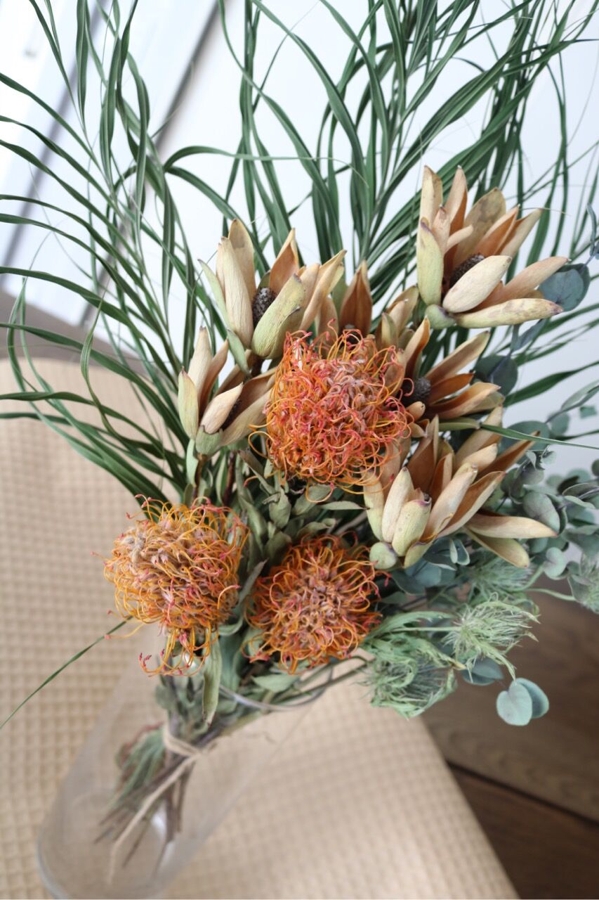 ピンクッションのドライフラワー | FlowerBalloon MUSUBITUKI