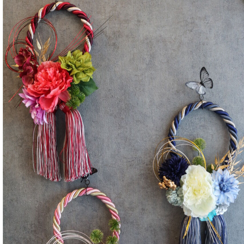 タッセルしめ縄〜RED〜 | FlowerBalloon MUSUBITUKI