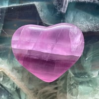 ピンクパープルフローライトハート💜