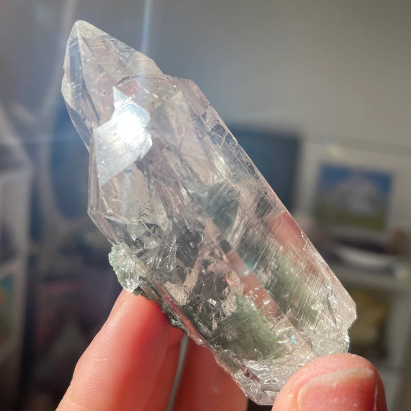 スンバラシイ✨マニハール水晶（クローライト共生） | Nature's Blessing77