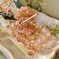 ピンクお香たて+ミニ石セットD