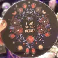 ONE WITH NATURE STICKER