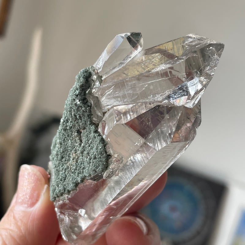 スンバラシイ✨マニハール水晶(クローライト共生) | Nature's スンバラシイ✨マニハール水晶(クローライト共生) | Nature's