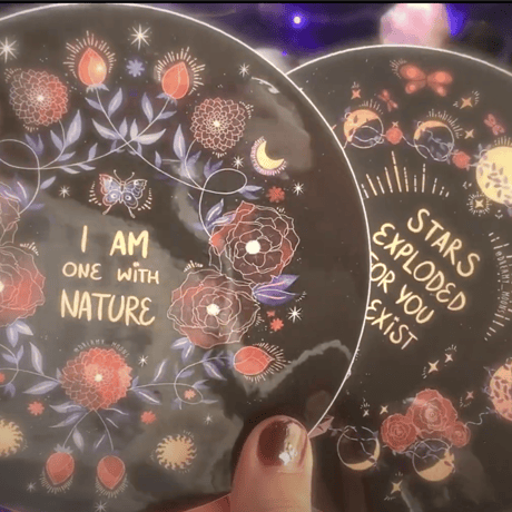 ONE WITH NATURE STICKER