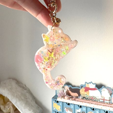華猫🌙キーホルダー（寄付用）