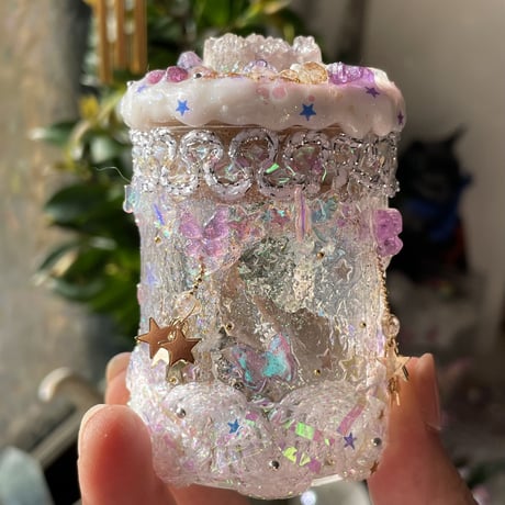 ペールパープルアメジストムーンの小瓶🌙🦋✨