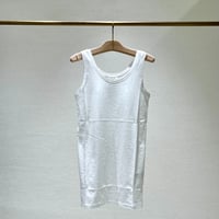 【9】スラブ生地タンクトップ＃white