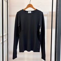 【9】コットンロングスリーブカットソー#Black