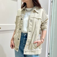 【9】リネンフリンジGジャン＃ivory