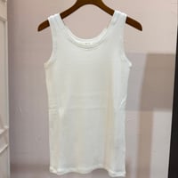 【9】ランダムリブタンクトップ #white