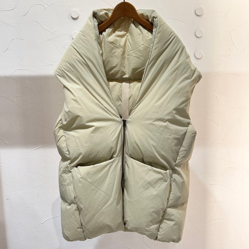 willfully アイボリー ダウンベストショール ○ファードッキング