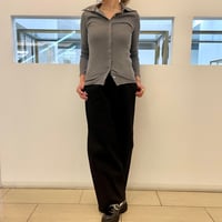 【9】チノワイドパンツ＃black