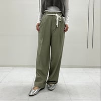 【9】タックパンツ #khaki