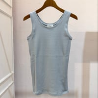 【9】ランダムリブタンクトップ #Blue Grey