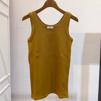 【9】ランダムリブタンクトップ #Mustard
