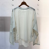 【9】コットンオーガンジーブラウス #Beige