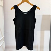 【9】ランダムリブタンクトップ #Black