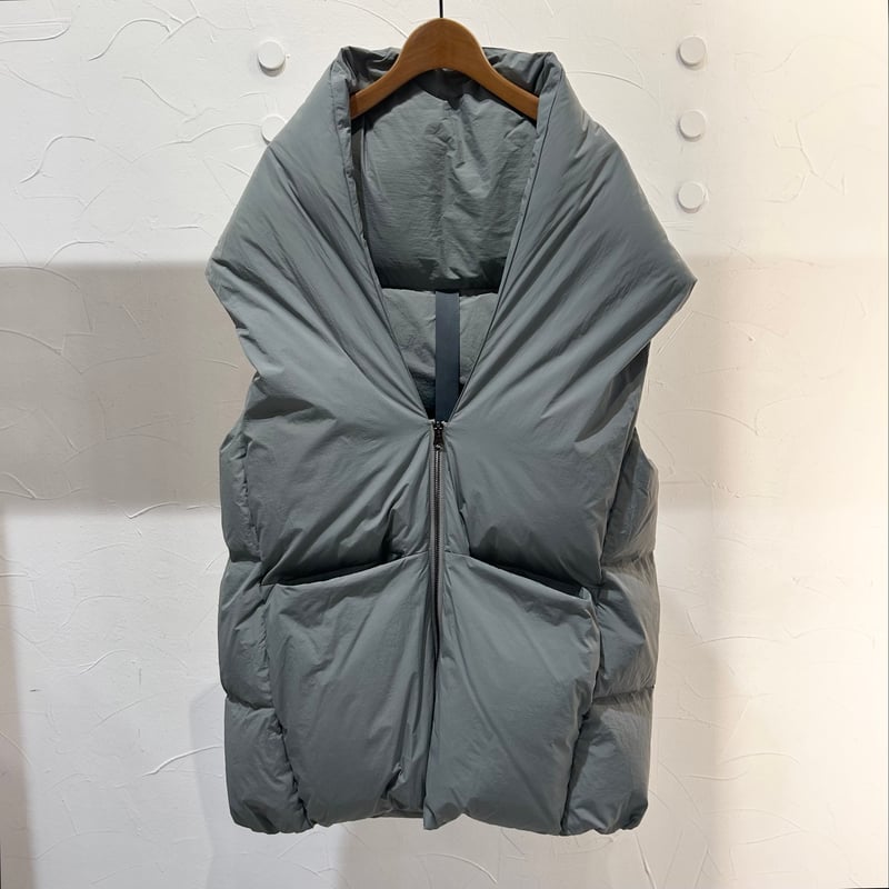 HERBIER】ストールライクダウンベスト＃Charcoal | Daily9 (デイリー