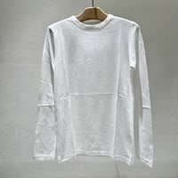 【9】スラブ生地 ロングスリーブカットソー＃White 待望のロング丈「TLサイズ」着丈+10cm 登場