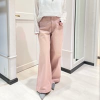 【HERBIER】カラーワイドデニムパンツ #Pink