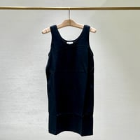 【9】スラブ生地タンクトップ#black