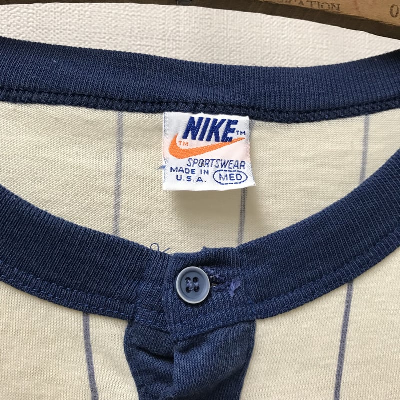 70s USA製 NIKE ゴツナイキ ベースボール Tシャツ ビンテージ オレンジ 