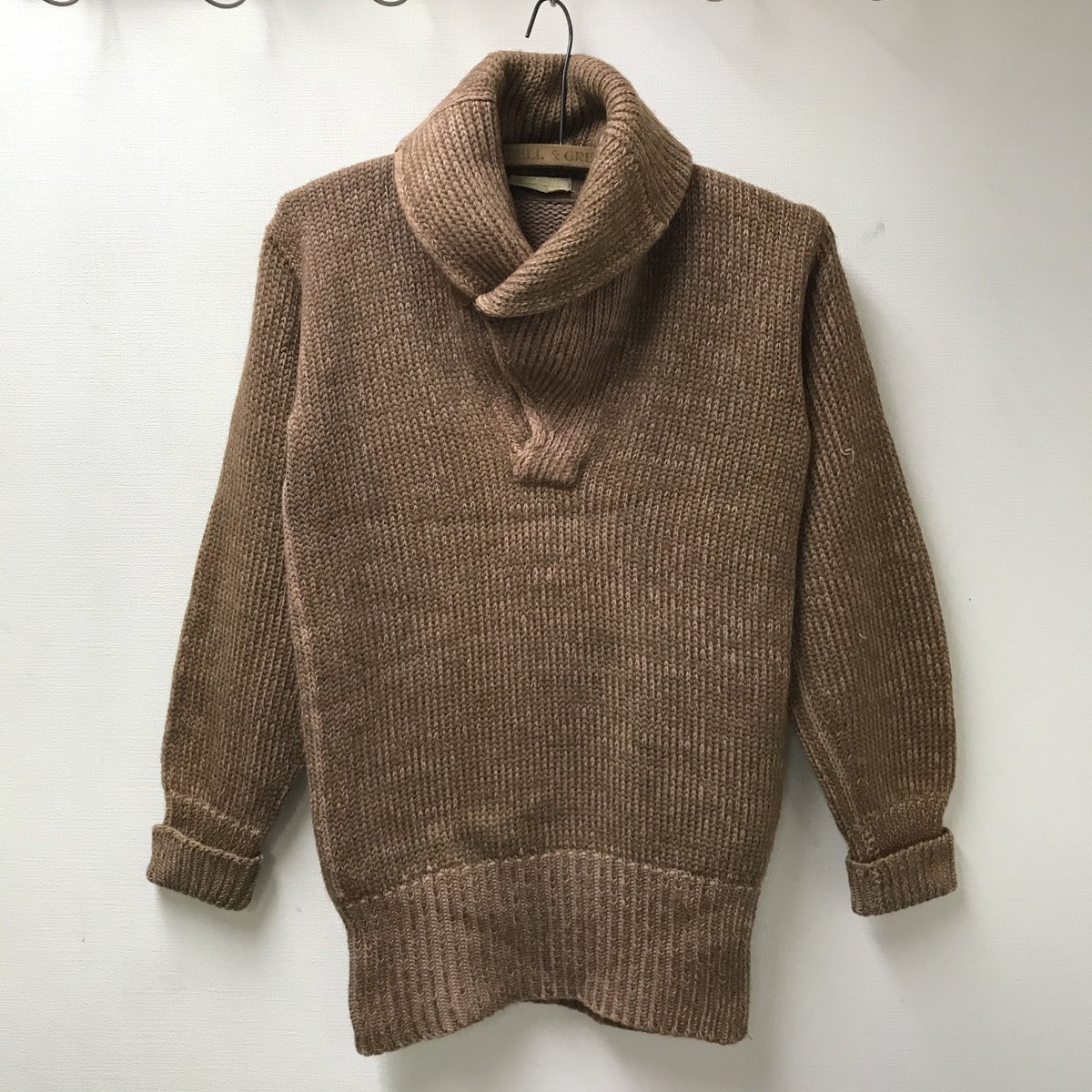 30's40's ショールカラーニット セーター ビンテージ アットラスト