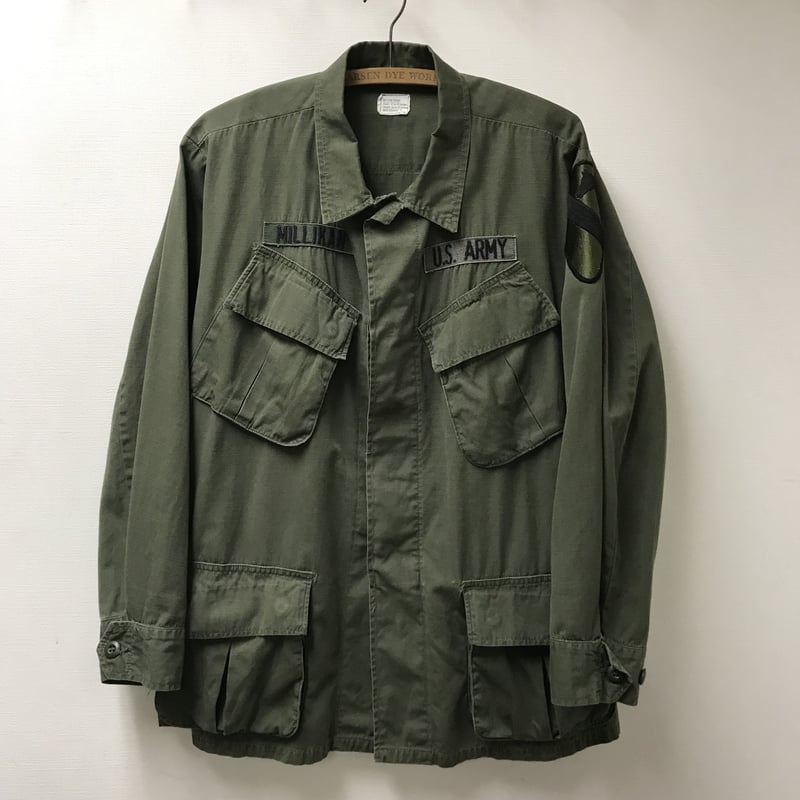 希少色 60s US ARMY ジャングルファティーグジャケット S-R SMALL ...