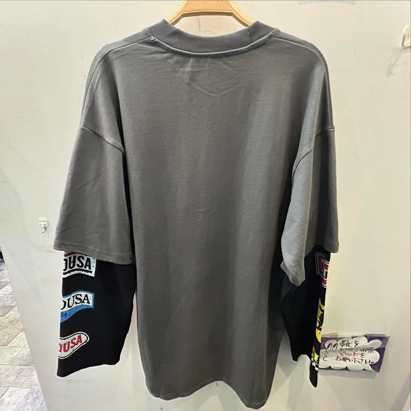 【完売品】DAIRIKU×borabora レイヤード ロンT(新品) dairiku × borabora 別注 レイヤードロンT｜ 長袖