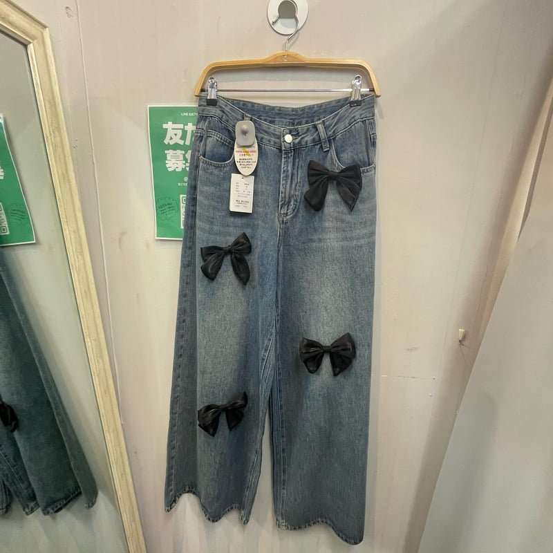 リボンモチーフデニムパンツ(NO.B0936) | RICO 