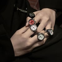 再入荷))デザイン時計リング