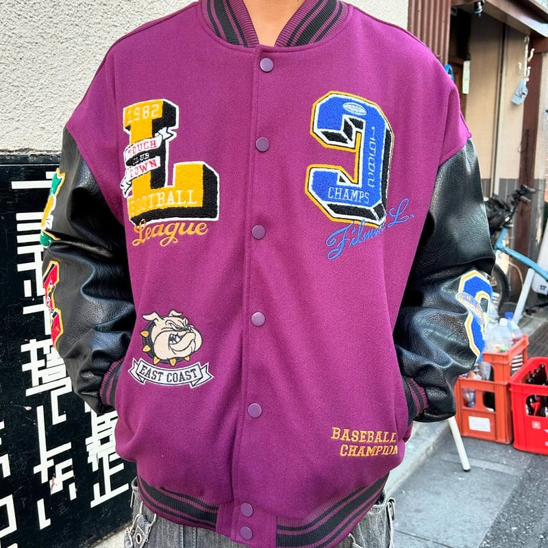 ワッペン付きデザインスタジャン(No,8636) | RICO