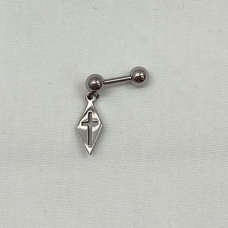 ダイヤ十字架ピアス(NO.G82)