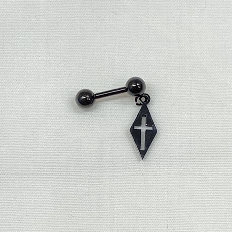 ダイヤ十字架ピアス(NO.G82)