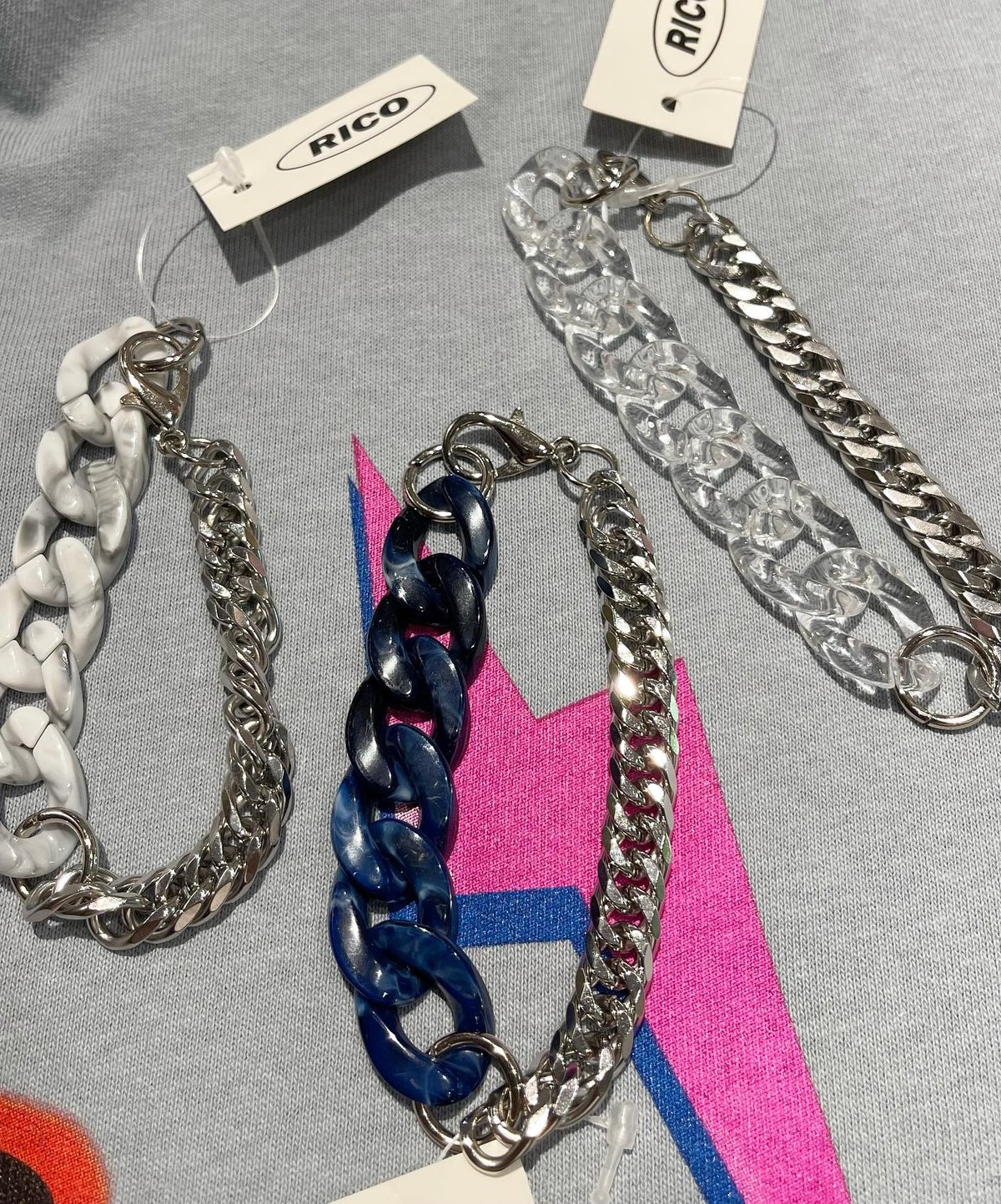 再入荷))アクリルチェーンブレスレット(NO.A1316) | RICO 再入荷))アクリルチェーンブレスレット(NO.A1316) | RICO