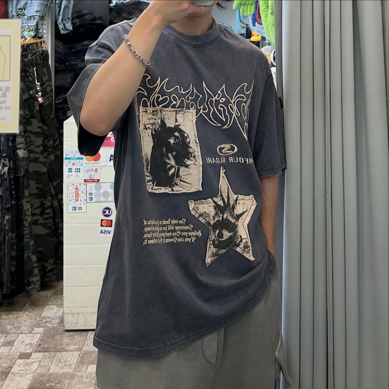 星柄ワッペンデザインTシャツ（No.9258） | RICO