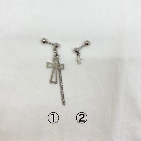十字架ピアス(NO.E63,G98)