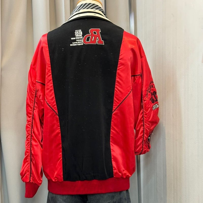 LUPODIMARE パッチワークジャケット 黒/赤